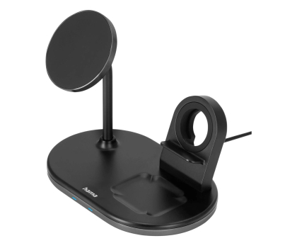 Ładowarka i akumulator HAMA ŁADOWARKA INDUKCYJNA 3w1 "MagCharge Multi" 15 W, CZARNA